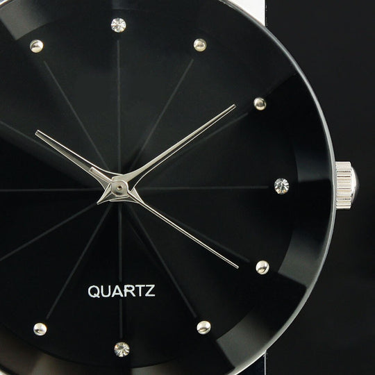 Quartz Heren Leder Horloge Belleza