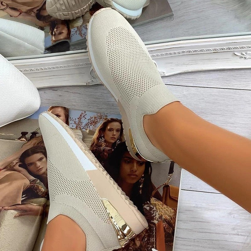 Elastische Slip-On Sneakers