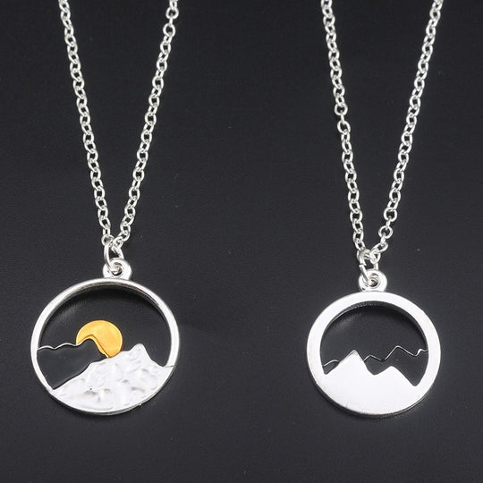 Berg en oceaangolven ketting