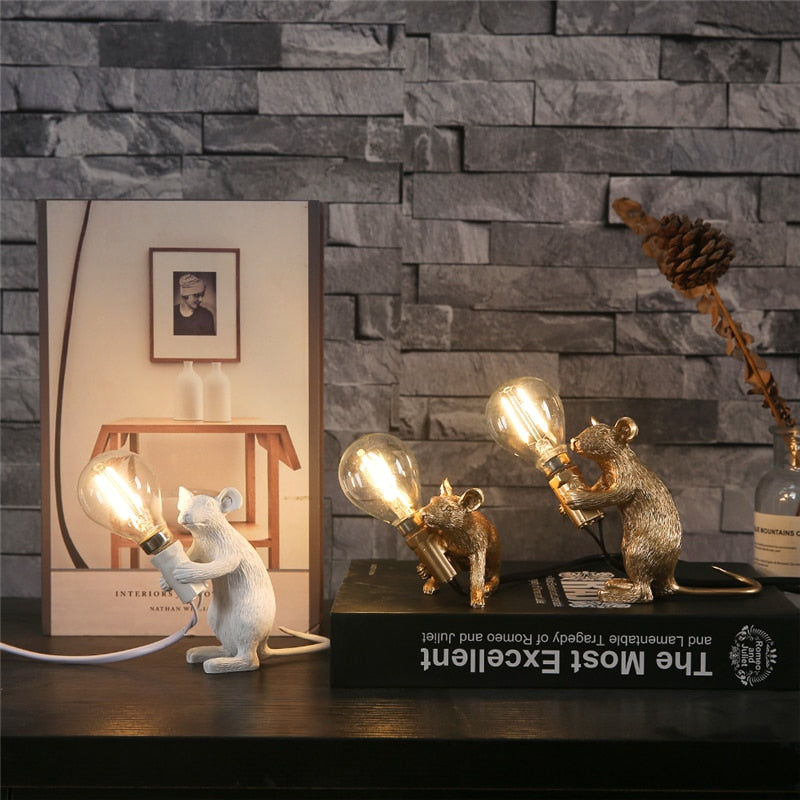 Schattige Muis Tafellamp - Unieke Decoratieve Verlichting voor Elke Ruimte