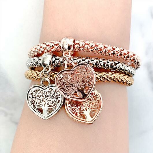 Tree of Life Armband (hartjesvorm) Belleza