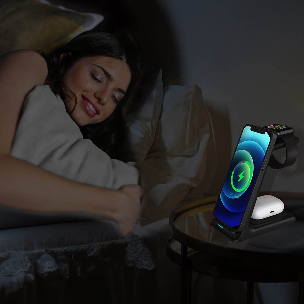 3-in-1 Draadloos Oplader Dock Station