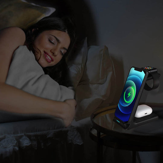 3-in-1 Draadloos Oplader Dock Station