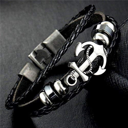 Anker Leren Armband Belleza