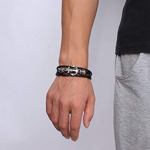 Anker Leren Armband Belleza