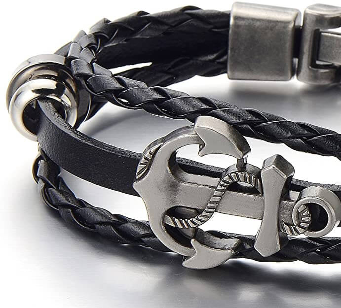 Anker Leren Armband Belleza