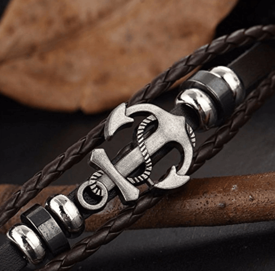Anker Leren Armband Belleza