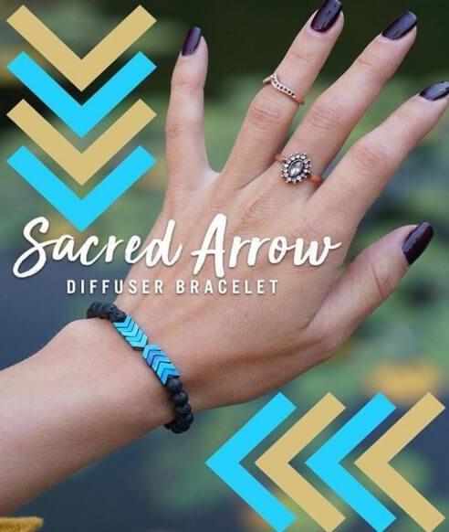 Sacred Arrow Diffuser Armband
