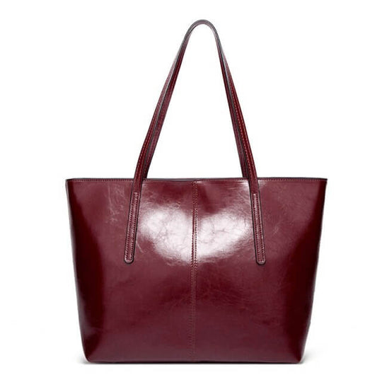 Vintage Oil Wax Leather Tote Bag Belleza