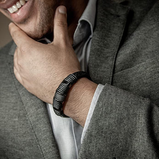 Geweven Leer Stijl Armband