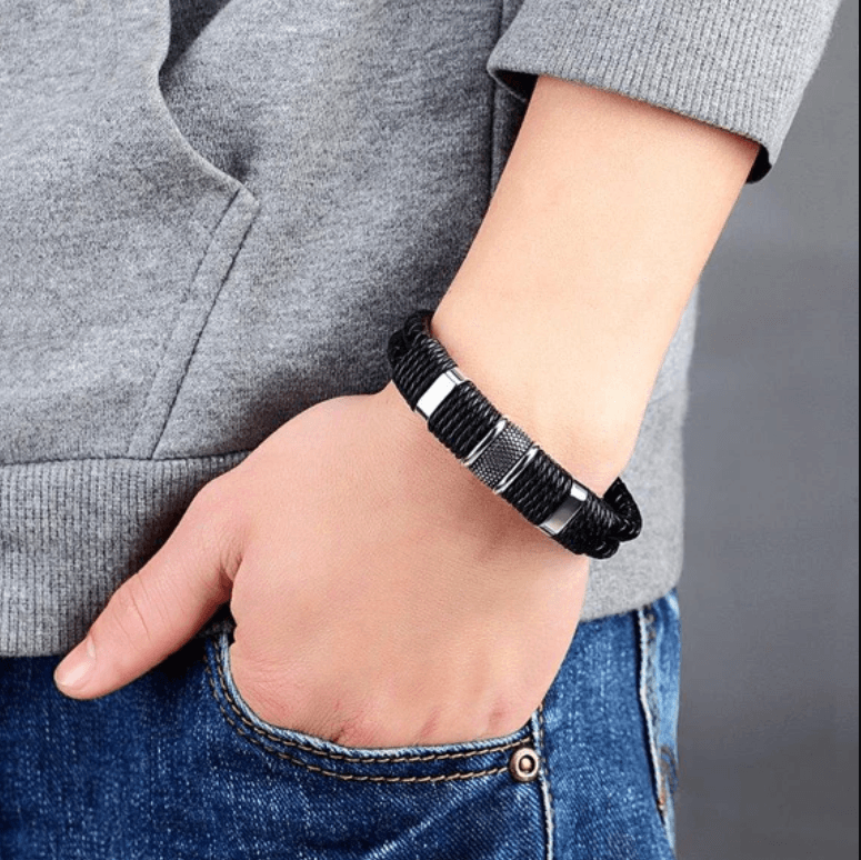 Geweven Leer Stijl Armband