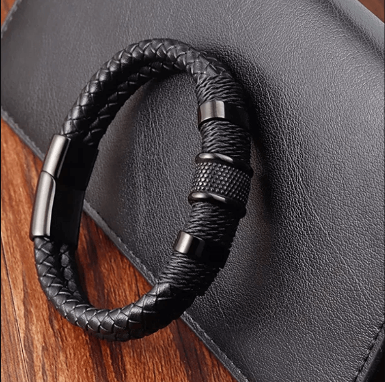 Geweven Leer Stijl Armband