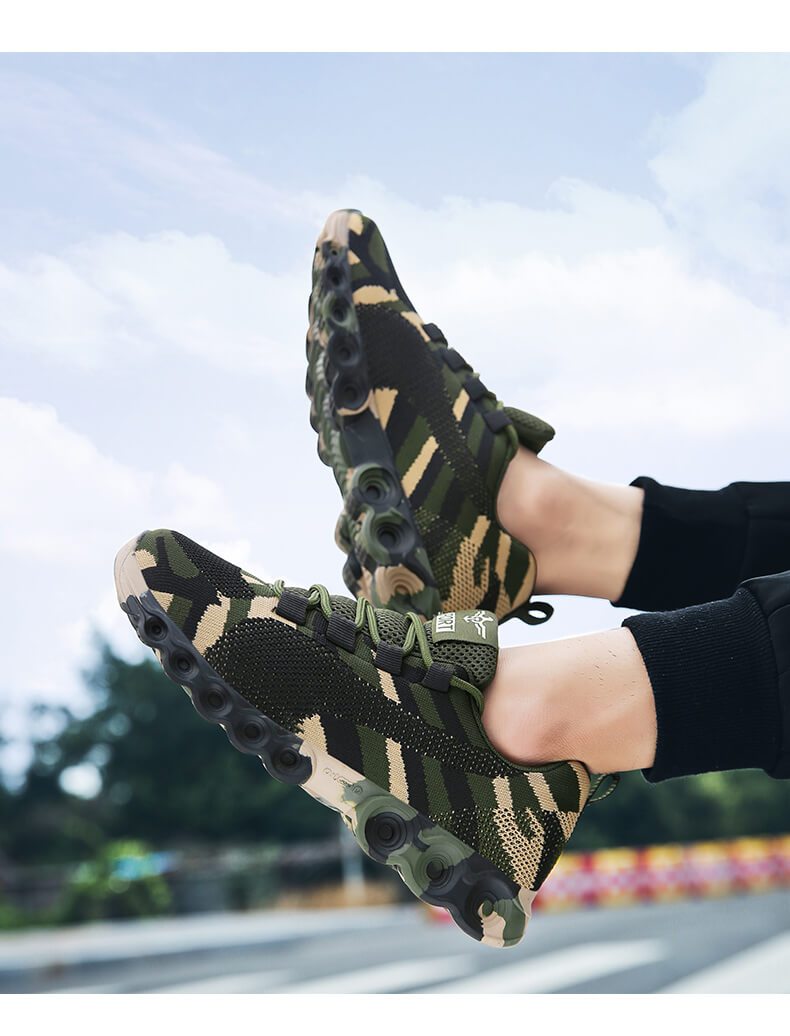 Camouflage Ademend Sneakers Belleza