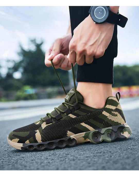 Camouflage Ademend Sneakers Belleza