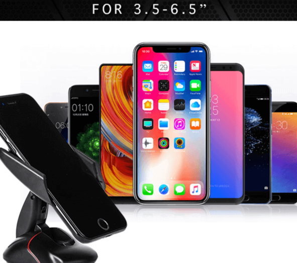 360 ° Transformeerbare Autotelefoon Mount Belleza