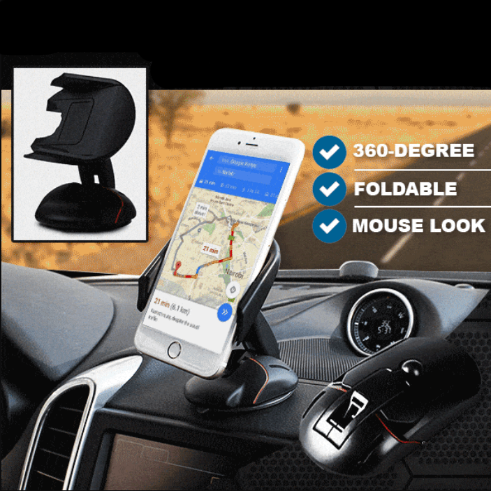 360 ° Transformeerbare Autotelefoon Mount Belleza