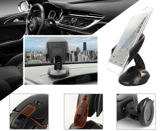 360 ° Transformeerbare Autotelefoon Mount Belleza