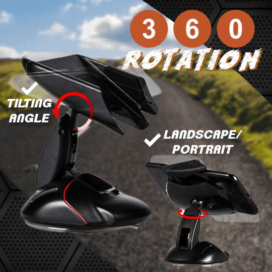 360 ° Transformeerbare Autotelefoon Mount Belleza