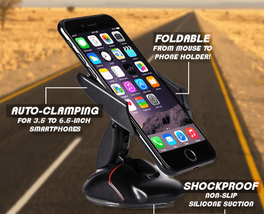 360 ° Transformeerbare Autotelefoon Mount Belleza