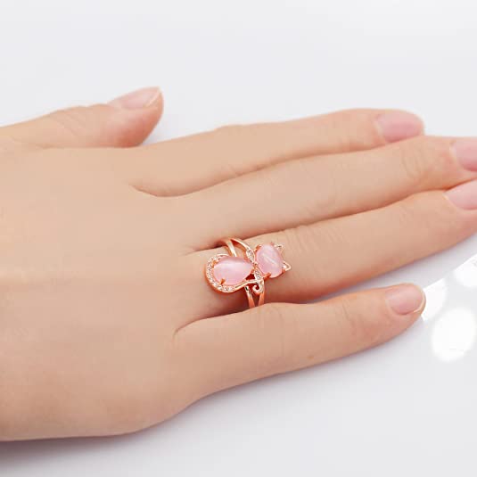 Opaal Kat Ring Belleza