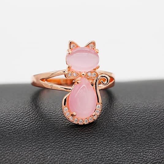 Opaal Kat Ring Belleza