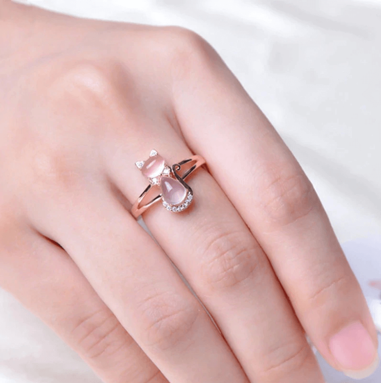 Opaal Kat Ring Belleza