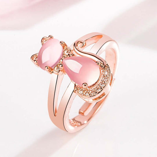 Opaal Kat Ring Belleza