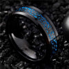 Koolstofvezel Keltische Draak Ring