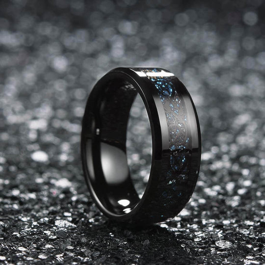 Koolstofvezel Keltische Draak Ring