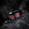 Koolstofvezel Keltische Draak Ring
