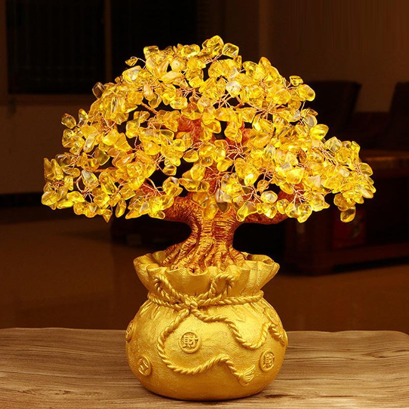 Citrien Geldboom Edelsteen Ornament Belleza