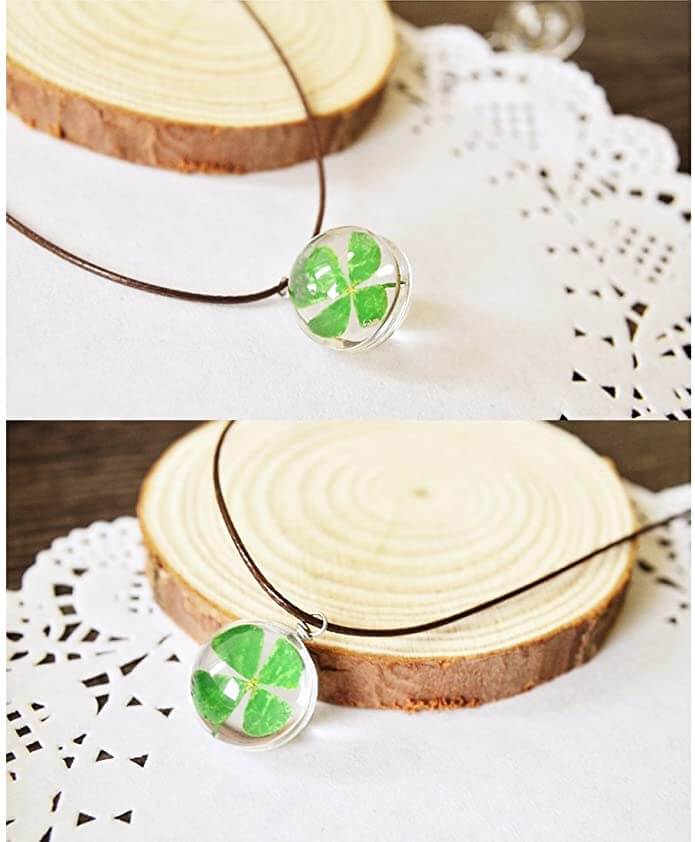 Vierbladige klaver ketting Belleza