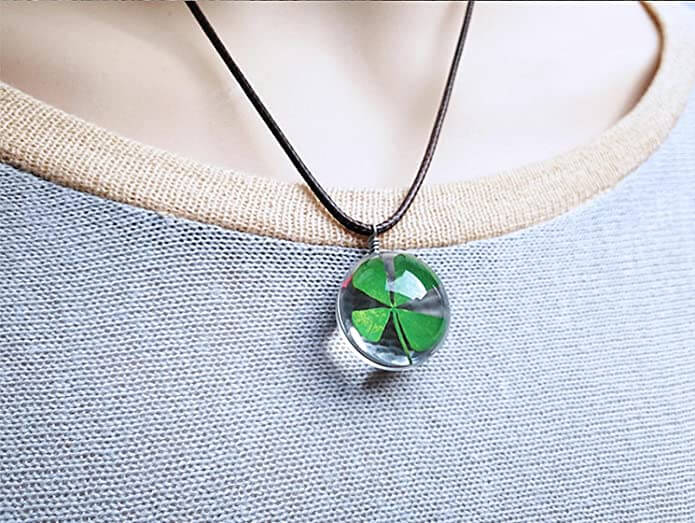 Vierbladige klaver ketting Belleza