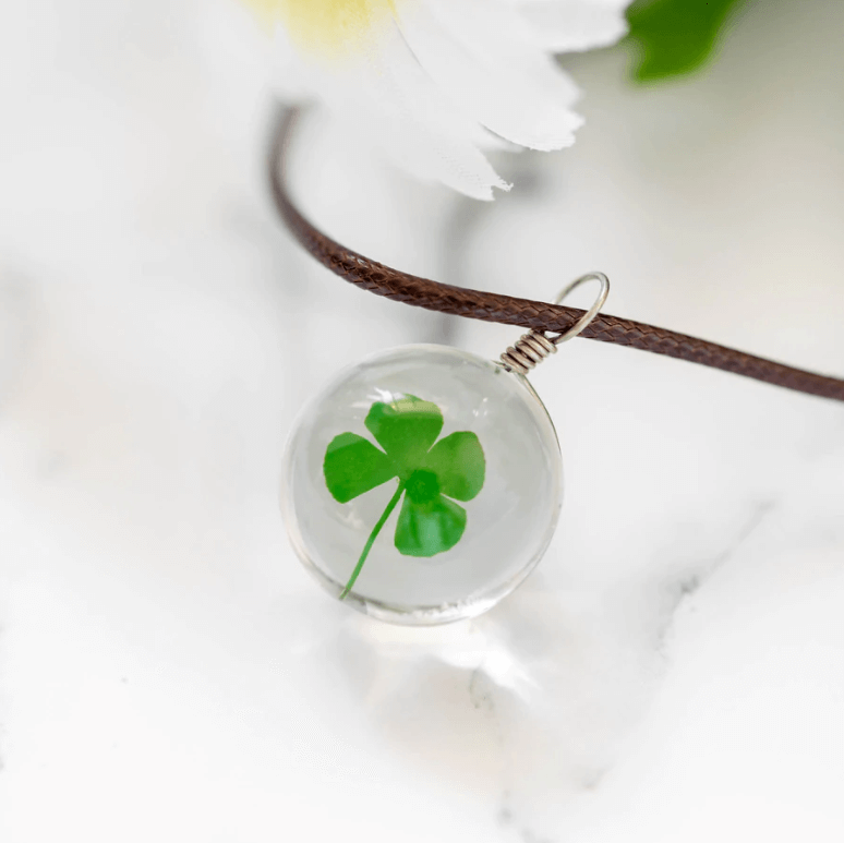 Vierbladige klaver ketting Belleza