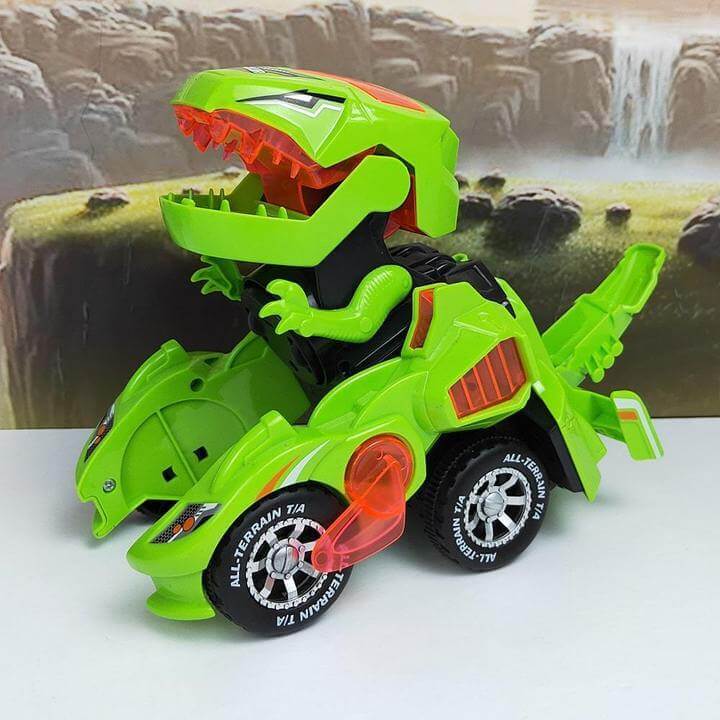 Transformerende Dinosaurus LED Auto