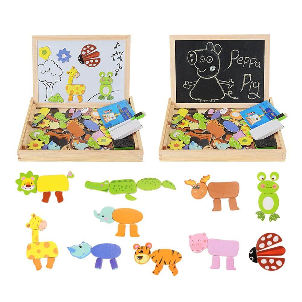 Magnetisch teken- en puzzelbord Belleza