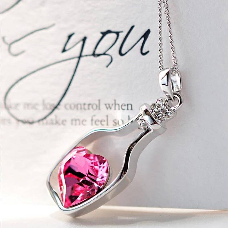 Drift Bottle Kristal Hart Ketting Belleza