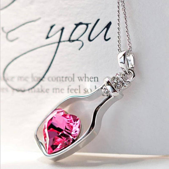 Drift Bottle Kristal Hart Ketting Belleza