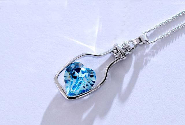 Drift Bottle Kristal Hart Ketting Belleza