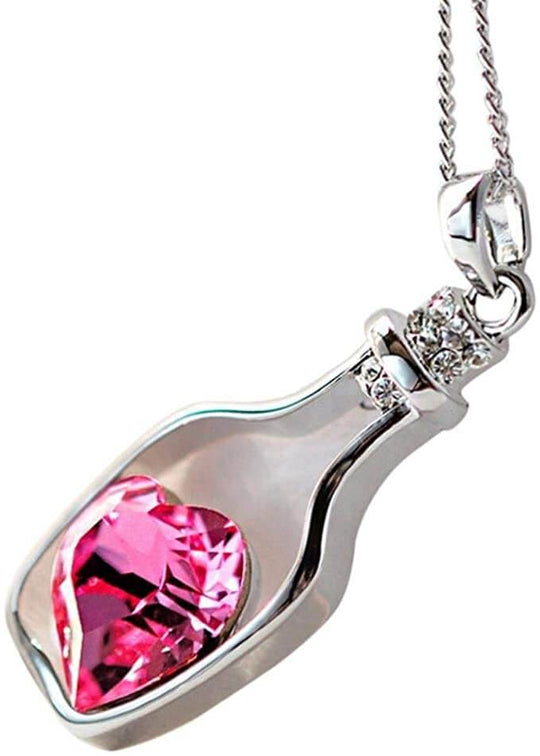 Drift Bottle Kristal Hart Ketting Belleza