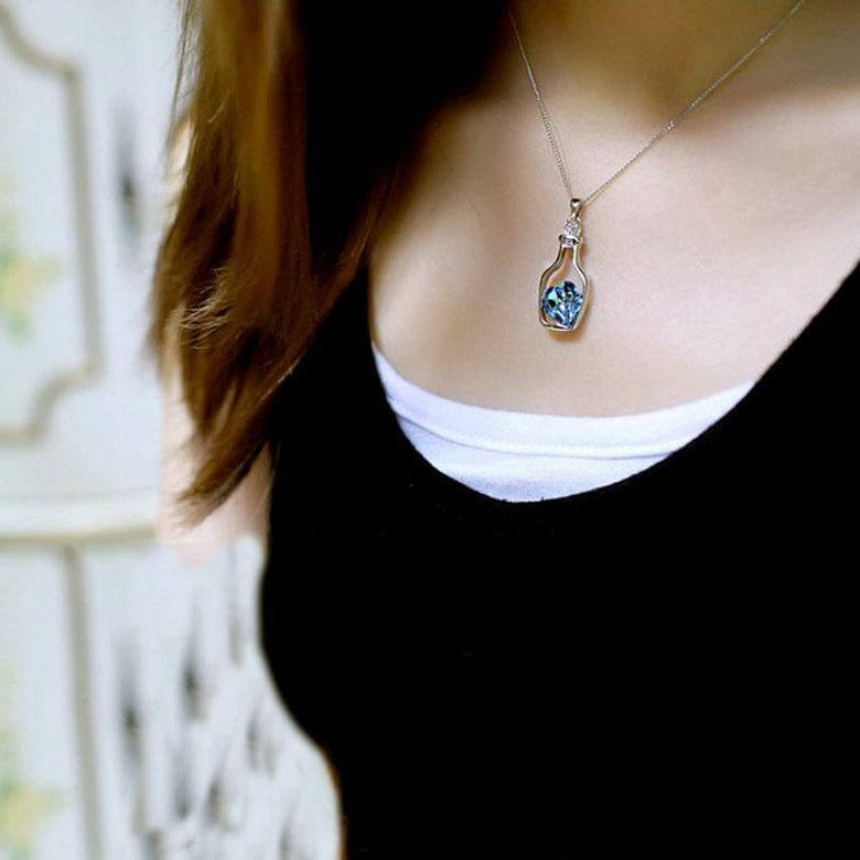 Drift Bottle Kristal Hart Ketting Belleza