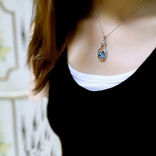 Drift Bottle Kristal Hart Ketting Belleza