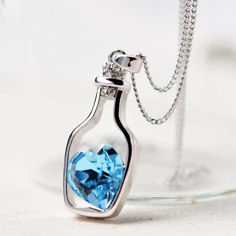 Drift Bottle Kristal Hart Ketting Belleza