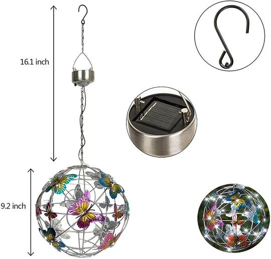 Zonneverlichte Mesh Vlinder Orb Belleza