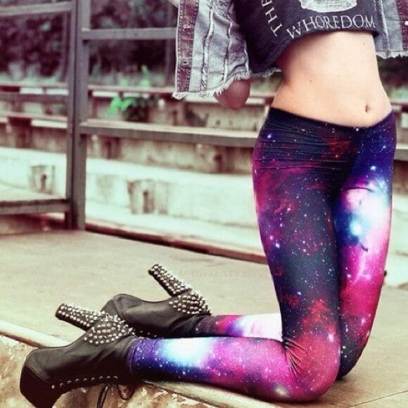 3D Gedrukte Galaxy Leggings Belleza