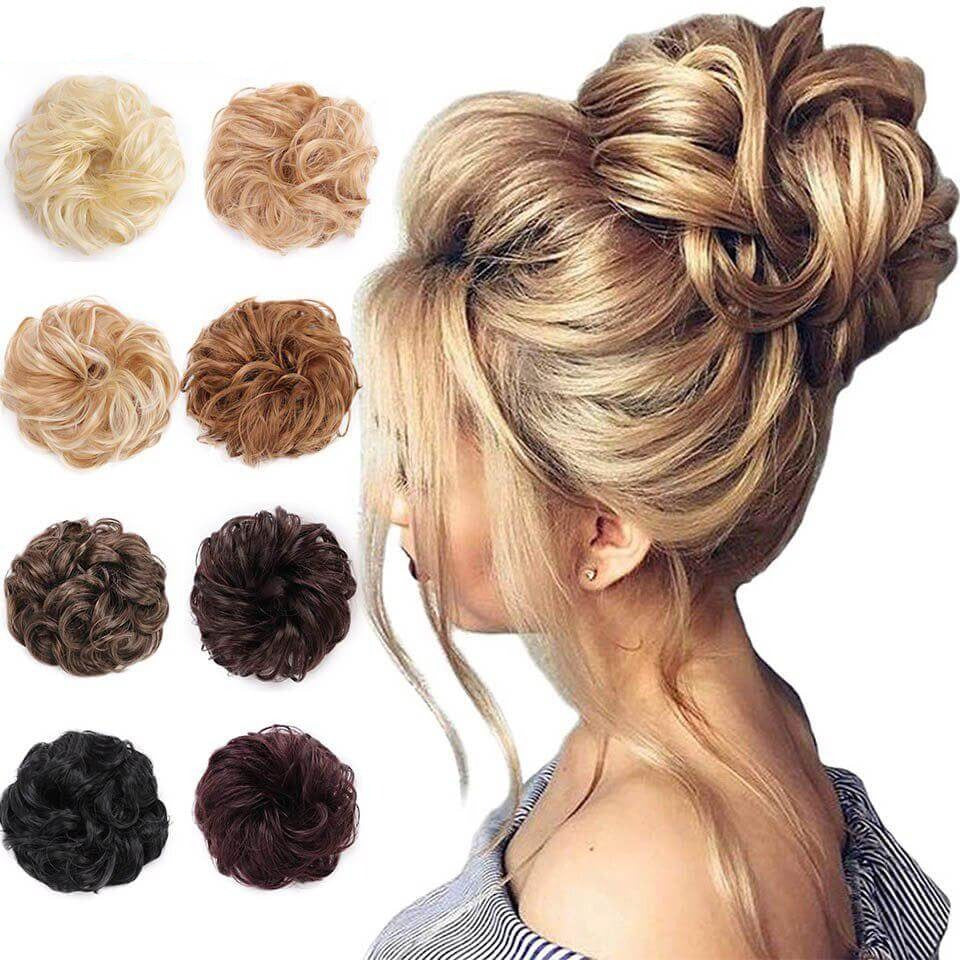 Messy Bun Hair Crunchie Belleza