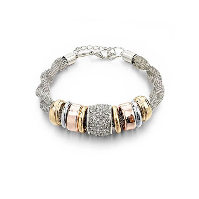 Verstrengelde Ring Accent Armband Belleza