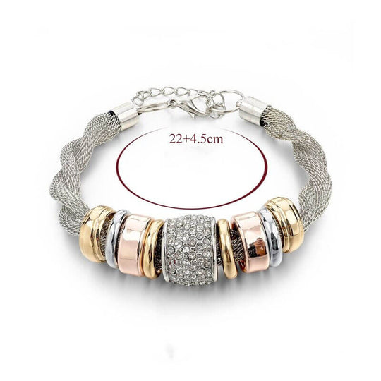 Verstrengelde Ring Accent Armband Belleza