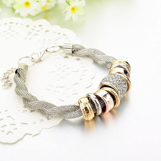 Verstrengelde Ring Accent Armband Belleza