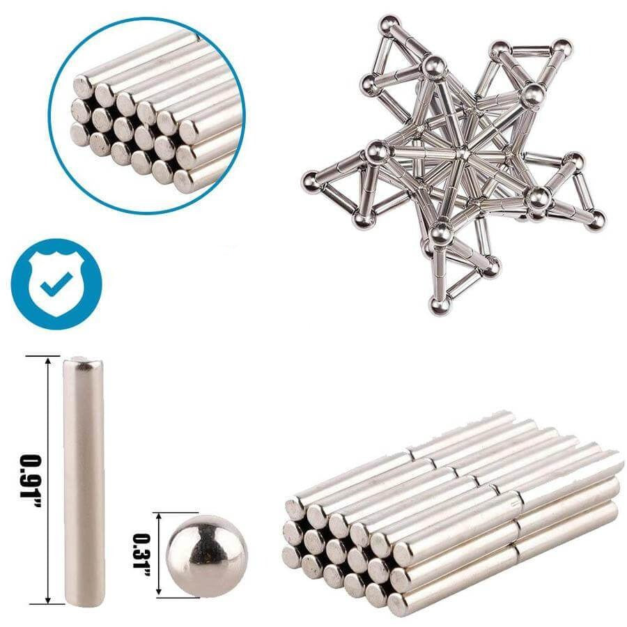 Magnetische Steel Sticks and Balls